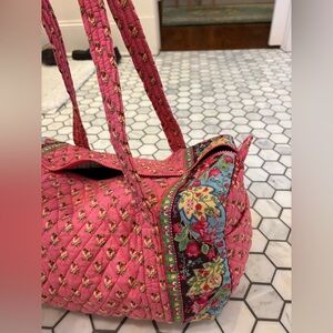 Vera Bradley - small pink floral duffle
